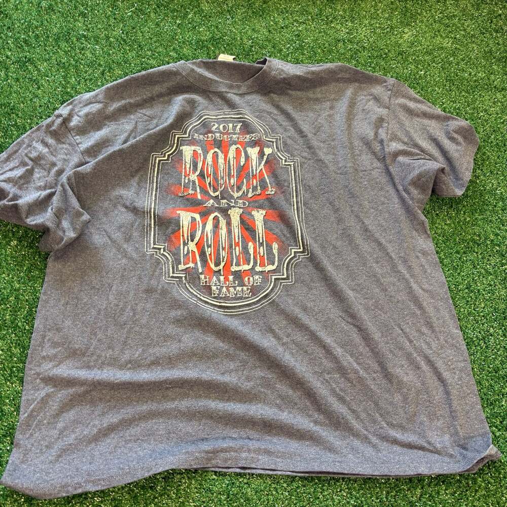 Rock and Roll Hall of Fame 2017 Inductees Double Sided Graphic T-Shirt Heather G